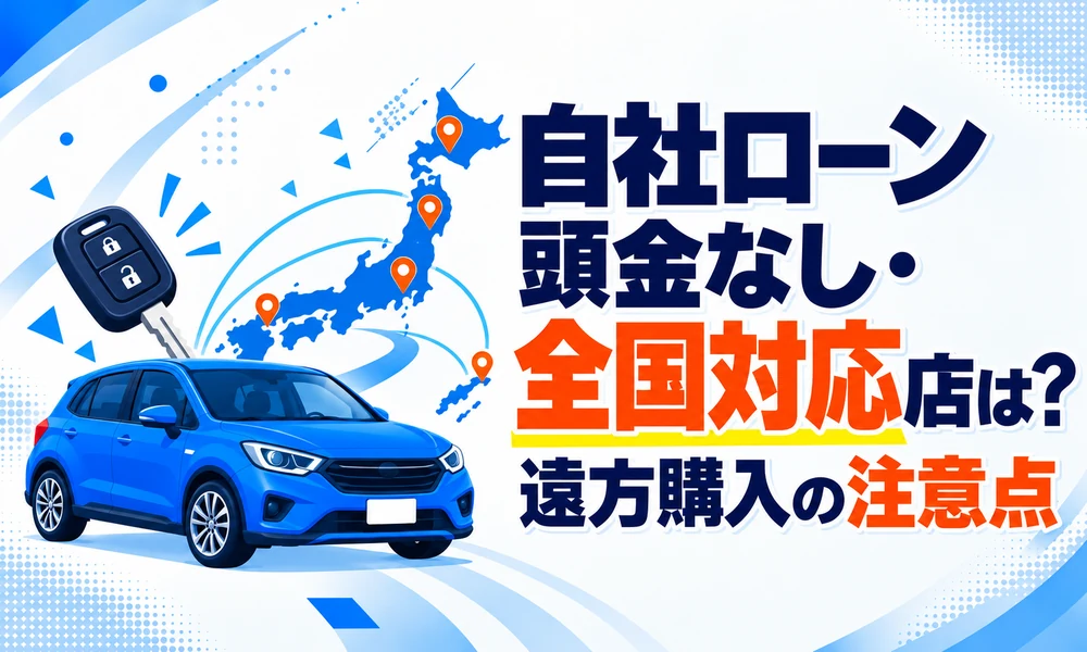 >自社ローン頭金なし・全国対応店は?遠方購入の注意点