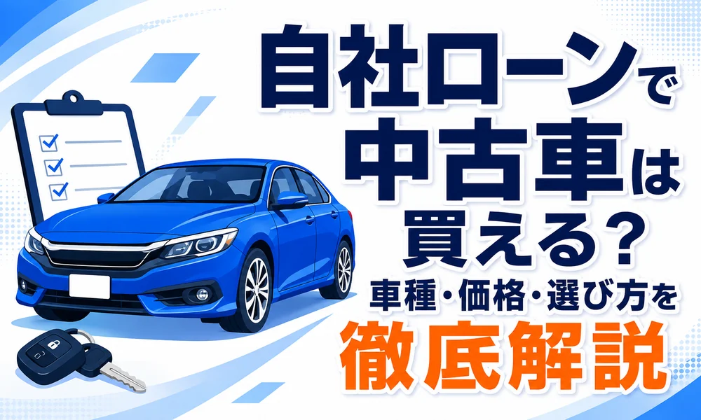 >自社ローンで中古車は買える?車種・価格・選び方を徹底解説